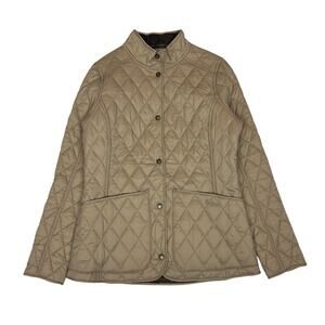 Rare Barbour Orvis Scafell Quilted Jacket Puffer Plaid Lined Tartan Women's 4